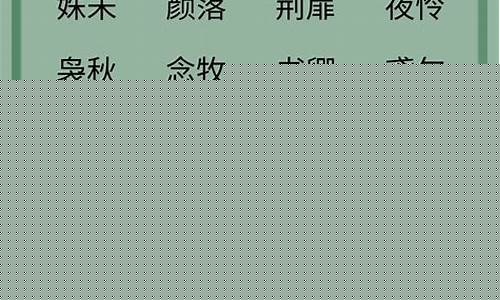 游戏名字简单干净古风四字带符号_游戏名字