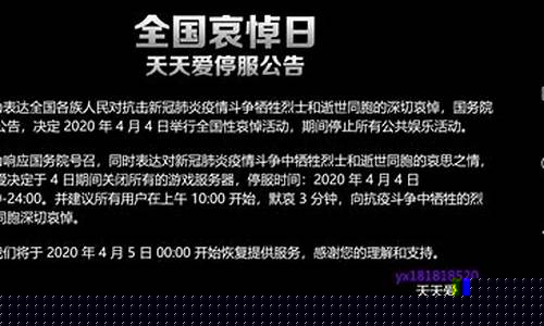 去年游戏停服一天